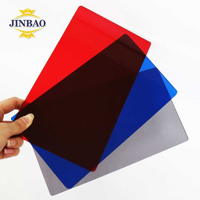 JINBAO Hot Sale 8x4 Feet 4mm Cast Translucent Color Acrylic Plastic Sheet