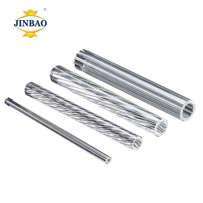 JINBAO Customized Vertical Stripes Acrylic Tube 