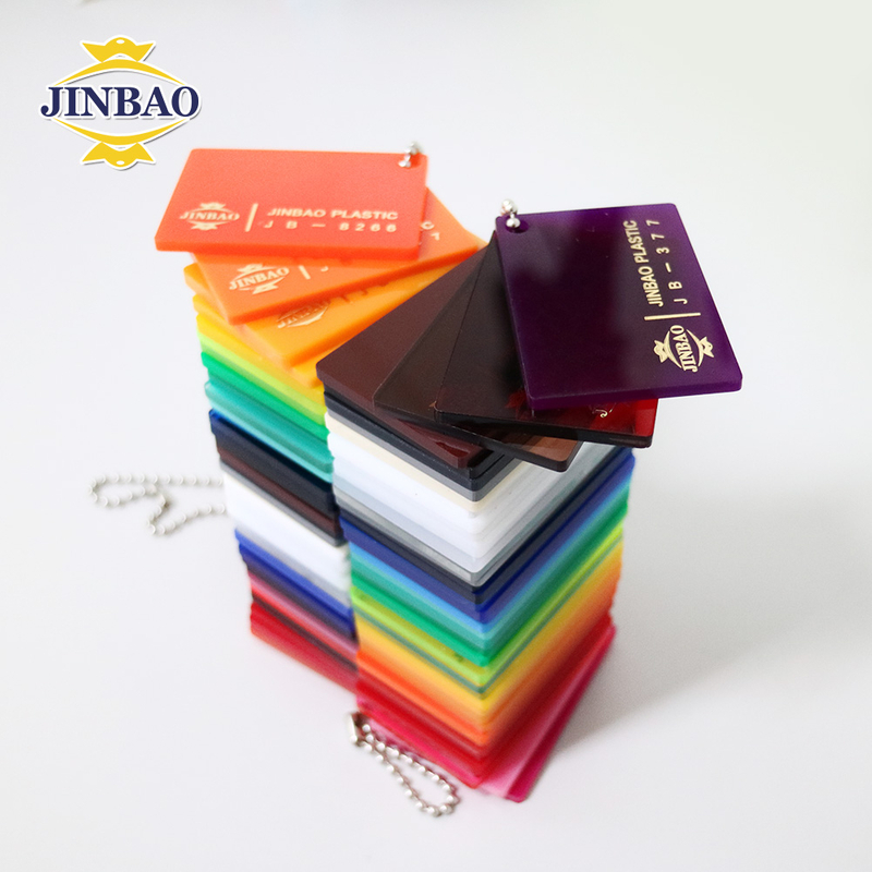 JINBAO 3mm 5mm Color Cheap Price Laser Cut 8x4MM Black Colors Acrylic Sheet
