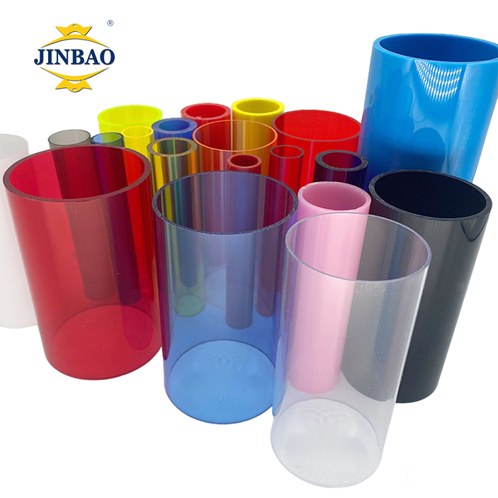 JINBAO Customized Yellow Red Color Acrylic Tube 