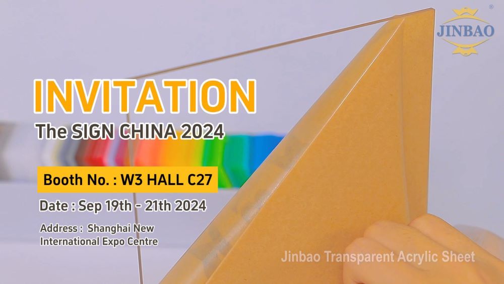 Jinbao Plastics Premium Acrylic Sheets at SIGN CHINA 2024
