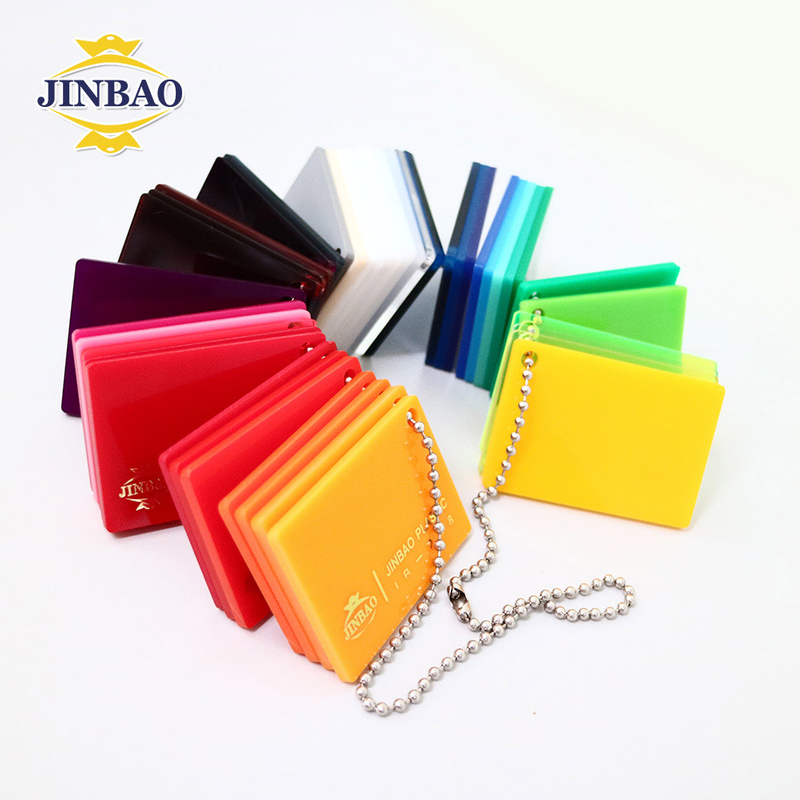 JINBAO Colored Curved Perspex High Gloss Wall Color Acrylic Board