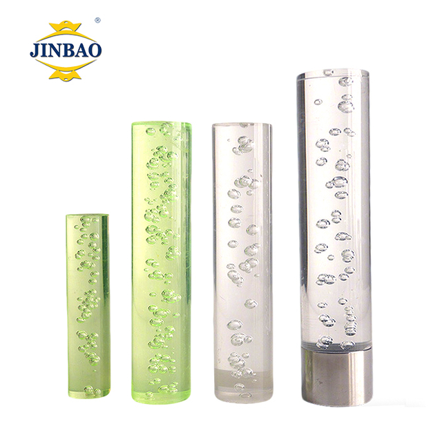 JINBAO Cell Cast Clear Color Acrylic Rod with Bubbles