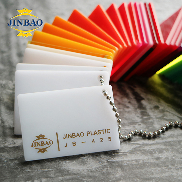  JINBAO Outdoor Color Raw Material UV Print Engrave 1.5 To 25mm Plastic Sheet Color Acrylic Sheet