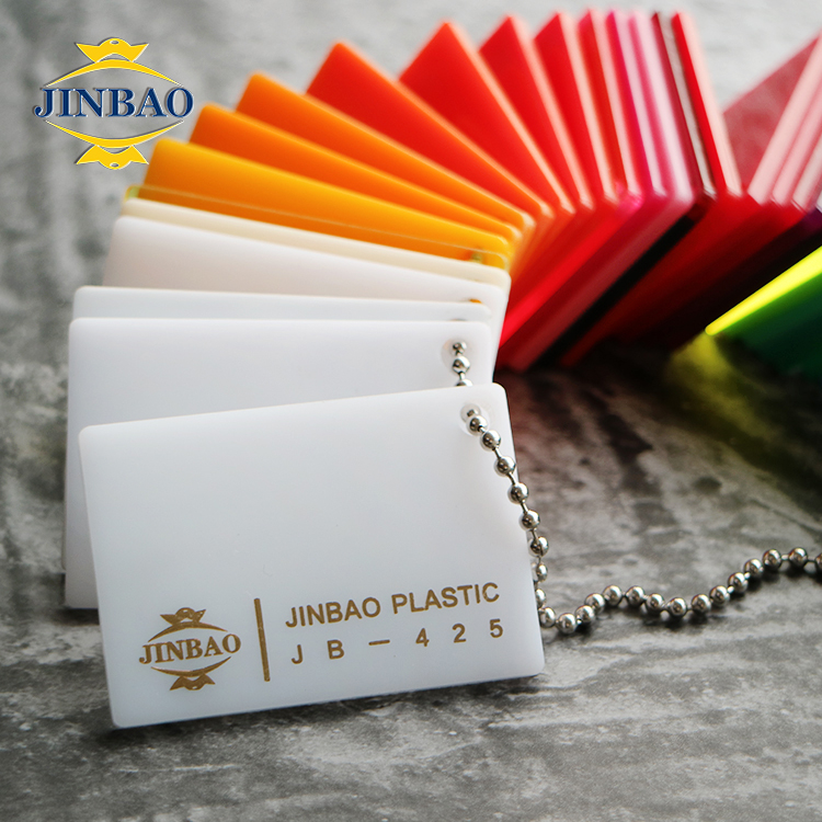  JINBAO Outdoor Color Raw Material UV Print Engrave 1.5 To 25mm Plastic Sheet Color Acrylic Sheet