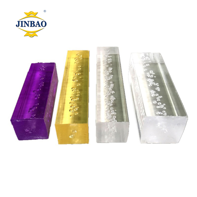 JINBAO Cell Cast Clear Color Acrylic Rod with Bubbles