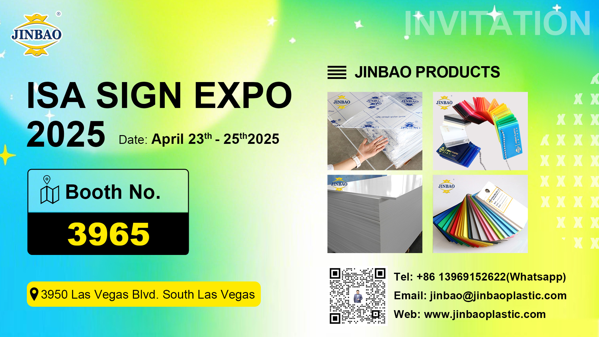 Jinbao Plastic's Premium Acrylic Sheets Shine at ISA Sign Expo 2025