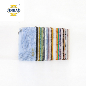  JINBAO Marble Pattern Fashion Gold Glitter Cast Acrylic Plastic Sheet 