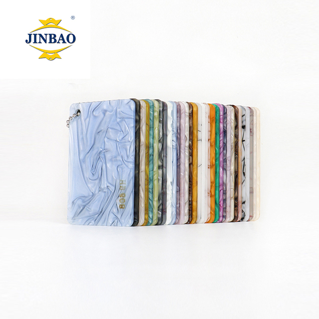  JINBAO Marble Pattern Fashion Gold Glitter Cast Acrylic Plastic Sheet 