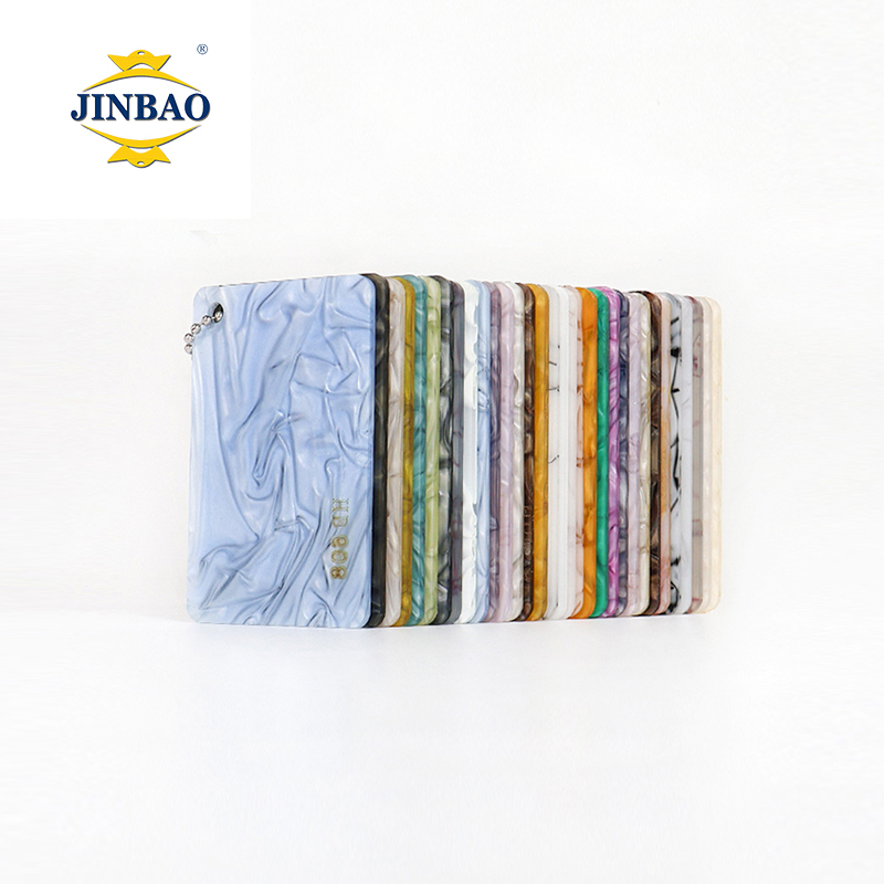  JINBAO Marble Pattern Fashion Gold Glitter Cast Acrylic Plastic Sheet 