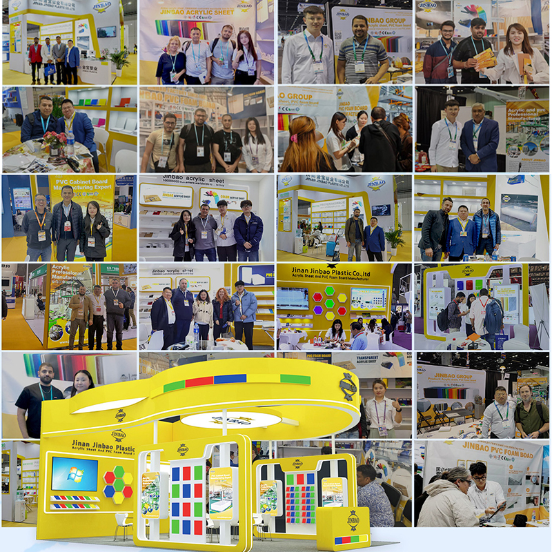  JINBAO Outdoor Color Raw Material UV Print Engrave 1.5 To 25mm Plastic Sheet Color Acrylic Sheet