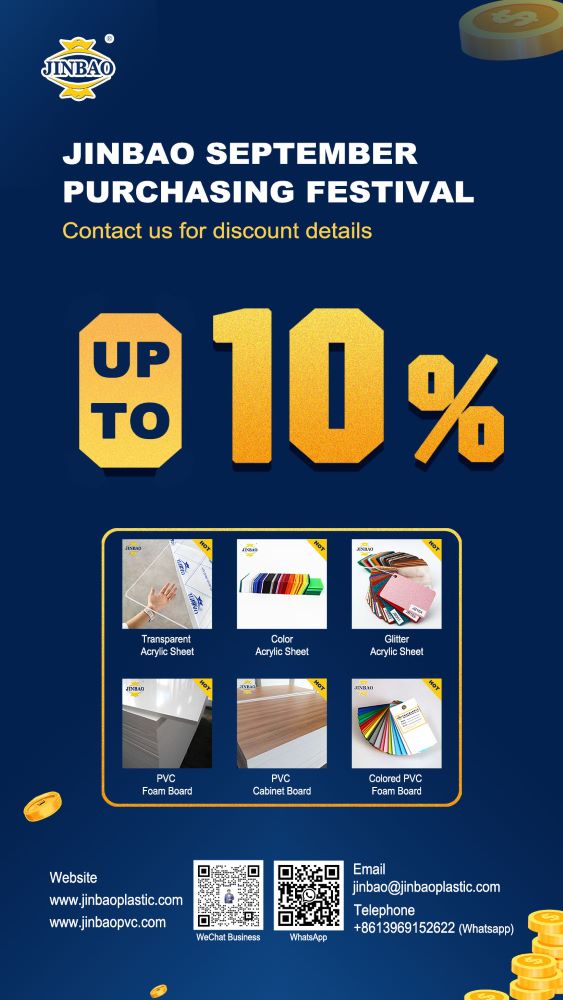 Unlock Savings: Jinbao Plastic's September Purchasing Festival Offers Up to 10% Off