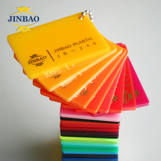 JINBAO 4*6 4*8 High Resistance Anti Scratch Color Acrylic Sheets