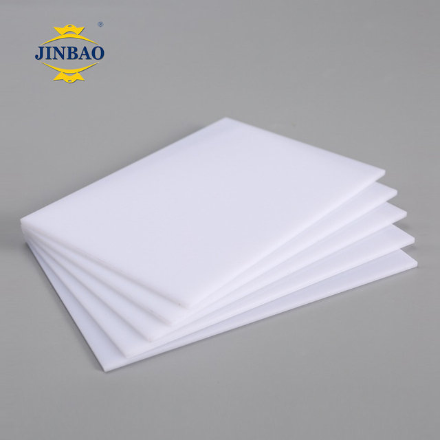 JINBAO High Gloss 5mm 3mm White Colored Frosted Acrylic Sheet