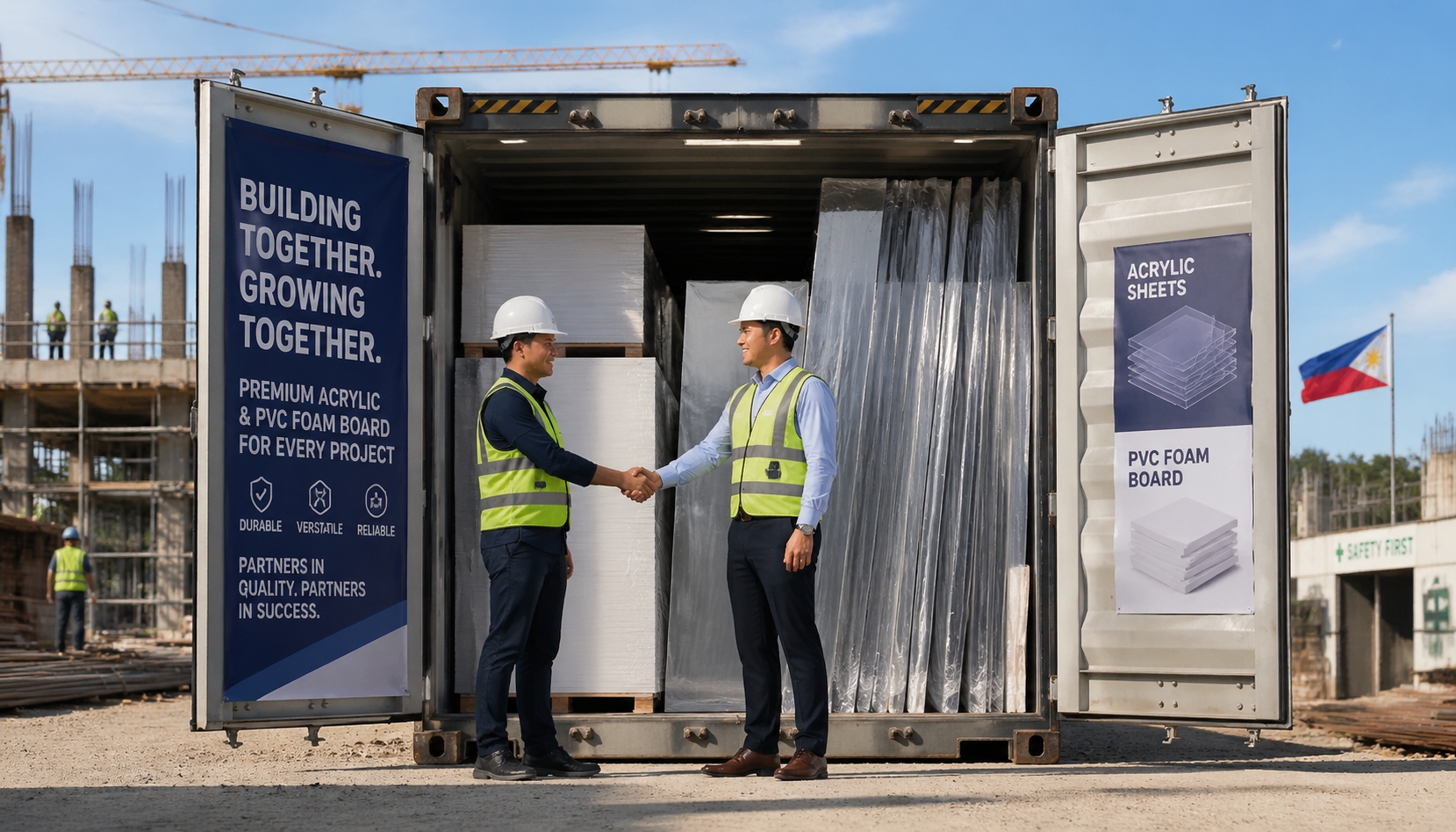 ភាពជាដៃគូជោគជ័យរបស់ខ្ញុំជាមួយអ្នកចែកចាយហ្វីលីពីនសម្រាប់បន្ទះ acrylic និង PVC 