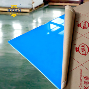 JINBAO Colored Curved Perspex High Gloss Wall Color Acrylic Board