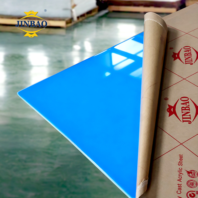 JINBAO Colored Curved Perspex High Gloss Wall Color Acrylic Board