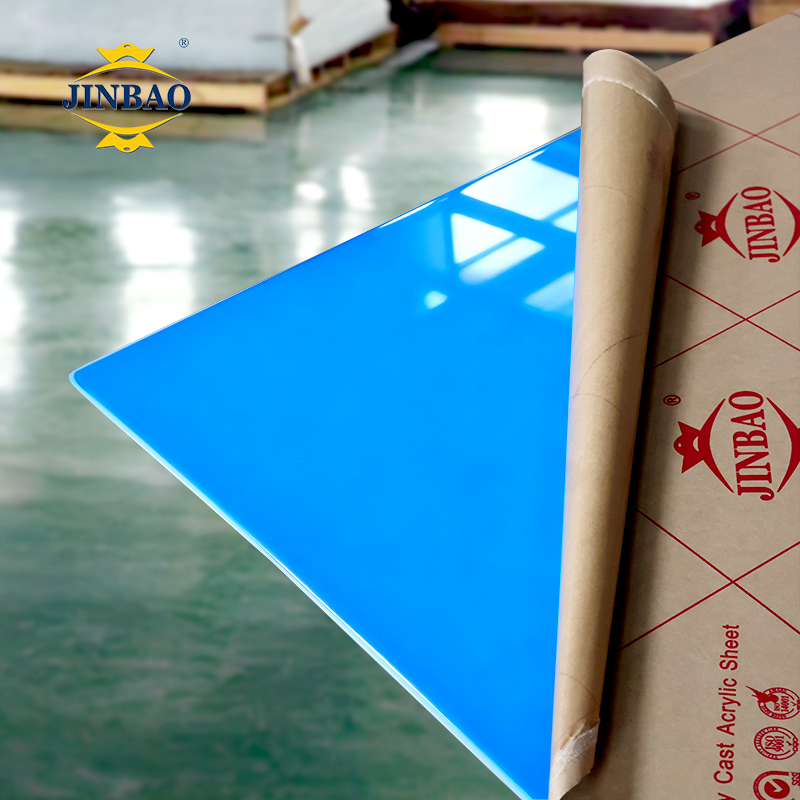 JINBAO Colored Curved Perspex High Gloss Wall Color Acrylic Board