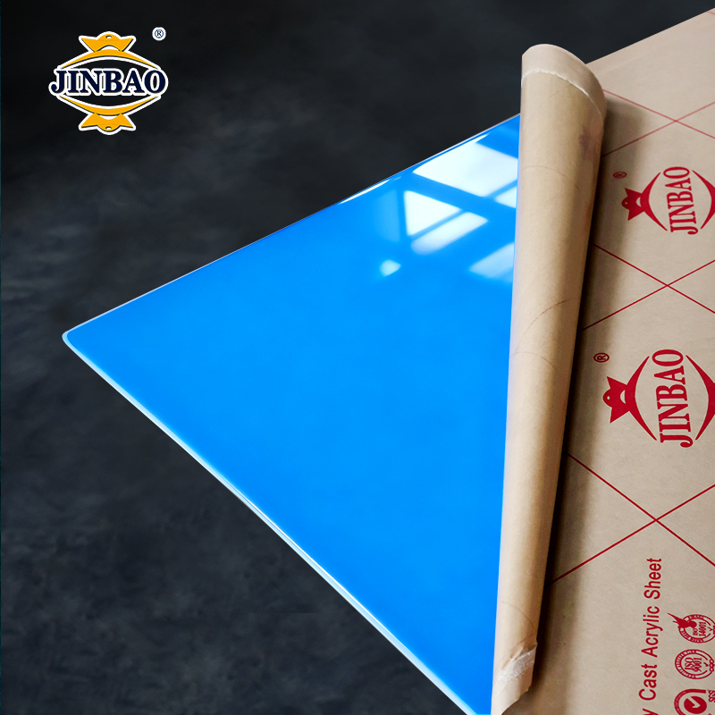 JINBAO Colored Curved Perspex High Gloss Wall Color Acrylic Board